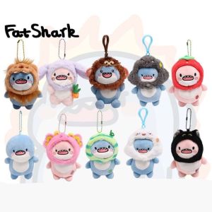 COPOTIYA ตุ๊กตาสัตว์ จี้ฉลามอ้วน ของตกแต่งแขวน ของตกแต่งพวงกุญแจ จี้การ์ตูนฉลาม ของขวัญสำหรับเด็ก ตุ๊กตาผ้านุ่ม ตุ๊กตาพวงกุญแจปลาฉลาม จี้กระเป๋า