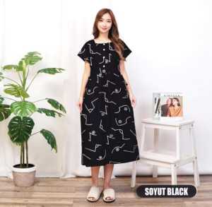 Daster Jumbo LD135 Katun Micro Tali dan Kancing