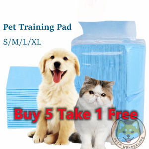 [Buy 10 Take 10]Pet Wonderland Dog Diaper Pee Training Pad Potty Pads Strong Water Absorption Disposable Cat Wee Poop Training Pads 1PC 4 Sizes