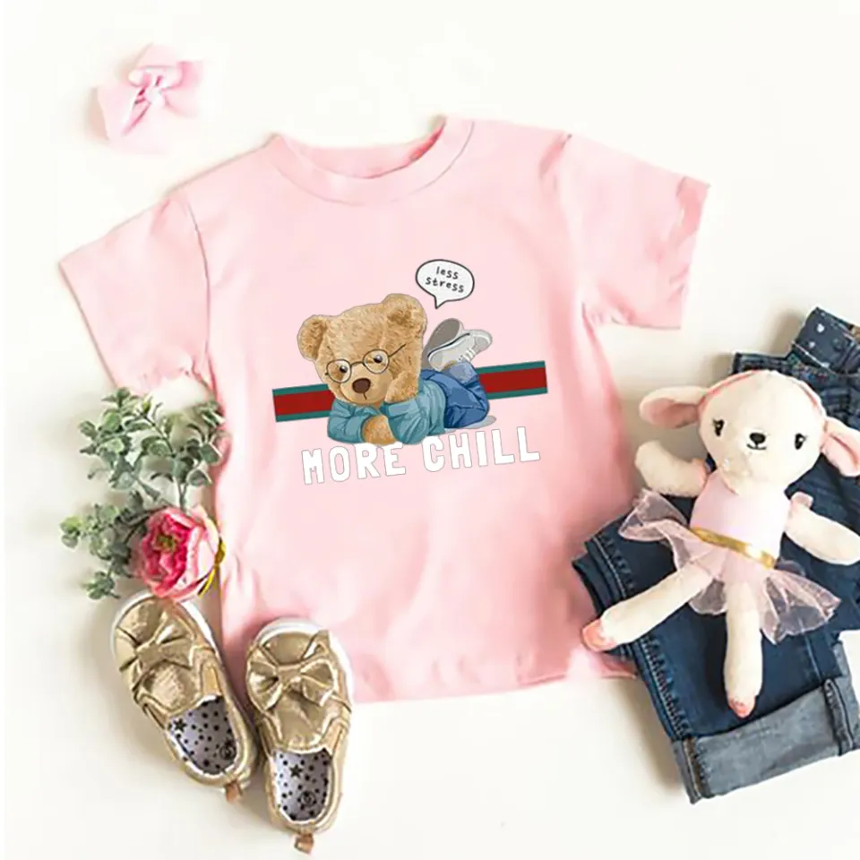 Toddler T-Shirt Animated Dancing Teddy Bear Toy Cotton Boy & Girl...