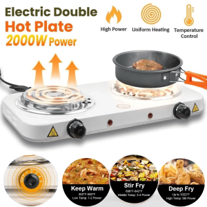 Starlux Kompor Listrik 2 Tungku Serbaguna Hemat Listrik Portable Coil Hot Plate 2000W - THP-5703