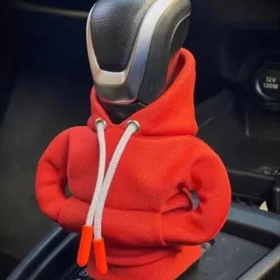 Kebidumei Gear Shift Hoodie Cover Shift Cover Gear Handle Decoration Fits Manual Automatic Universal Car Shift Lever Interior Decor