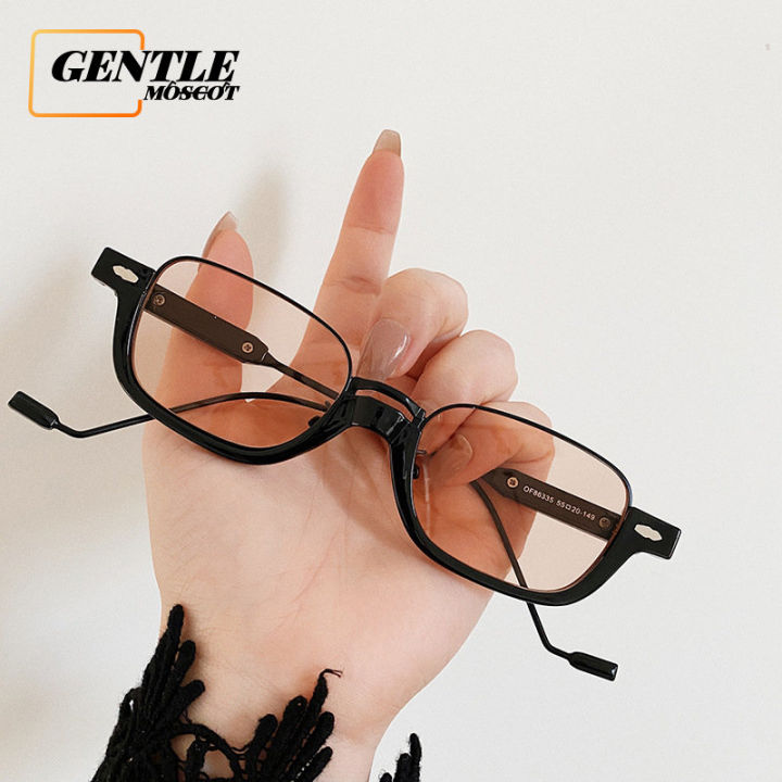 (GENTLE MOSCOT)Half-frame Rice Nail Small Frame Trendy