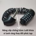 Khóa Xe Đạp Thể Thao Chống Trộm, Khóa Số Dây Gắn Yên Xe Đạp Không Cần Chìa Khóa. 