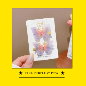 2PCS SET JEPIT RAMBUT ANAK MODEL KUPU KUPU KOREAN STYLE / JEPITAN AKSESORIS RAMBUT LUCU ANAK