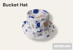 NEVERLAND ชุดเด็กผู้หญิง & ชุดเด็กผู้ชาย (ไม่รวมหมวก) ลายปลาวาฬ สีขาว ผ้า Cotton 100%