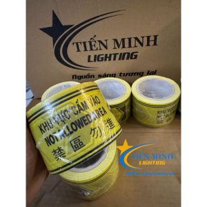 Cuộn băng rào 100 mét có chất liệu nhựa PP dùng làm rào chắn cảnh báo khu vực cấm vào có sự nguy hiểm