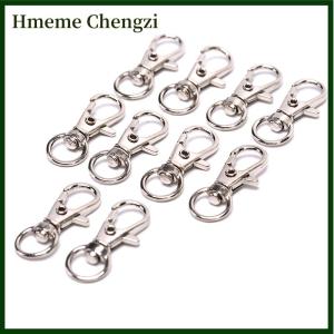 Hmeme 10Pc Swivel Clips Snap Lobster Clasp Hook Key Ring Hooks DIY Jewelry Findings