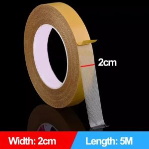 5M Strong Fixation Double Sided Tape Heavy Duty Translucent Mesh Waterproof Traceless Powerful Grid Carpet Adhesive Tape
