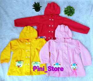 Jaket Anak Cewe Saku Motif Bear Lucu 1-5 tahun