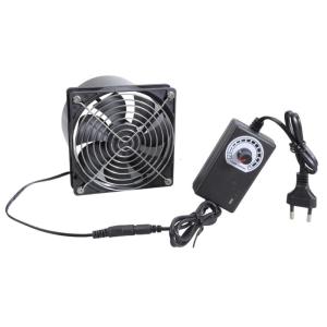 12cm Quạt hút 3000rpm DC12V ổ bi kép Quạt thông gió Kit với thiết bị điều khiển tốc độ cho máy in 3D Quạt thông gió