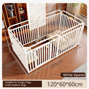 Heavy Duty Steel Dog Fence Indoor Dog Playpen Easy Assemble Thicken Metal Dog Fence With Connect