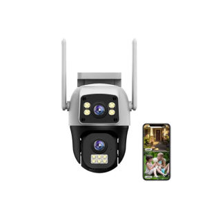 V380 Pro CCTV Camera 12MP 3 Lens 3 Screens Smart Camera CCTV Outdoor Waterproof IP66 Connect Cellphone CCTV With Audio And Speaker Wireless Wifi Connect Home IP Security Cameras HD 1080P Night Vision With Alarm Sensor