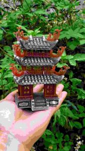 Mô hình tiểu cảnh nhà 3 tầng ( chất liệu bột đá cao cấp)