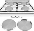Electric Stove Covers, Stove Eye Covers Set Of 4, Stainless Steel Stove Gap Covers Cooker, Stove Top Covers For Electric Stove, Kitchen Stove Top Covers Cooker For Gas Burners. 