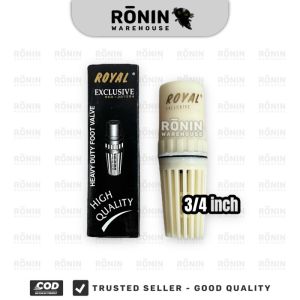 Foot Klep Deluxe 3/4 1 inch Valve Tusen Saringan Filter ROYAL