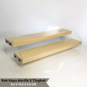 Rak parfum acrylic susun 2 storage organaizer Rak kosmetik penyimpanan skyincare