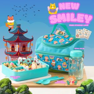 New Smiley Premium Set Of 4 pcs / Tas Bekal Makan - seanjaya