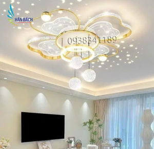 Đèn ốp trầnĐèn thả trần trang trí phòng kháchphòng ngủ phong cánh hiện đại3 chế độ ánh sáng