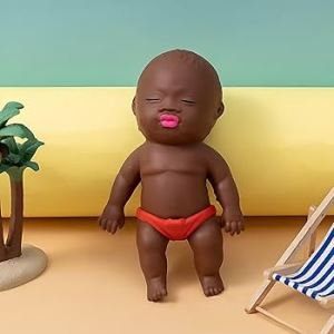 Natasha Doll Natasha娃娃 Patung Natasha Black Rubber Squishy Toys Mainan Squishy Stress Relief Toys Mainan Viral Kids
