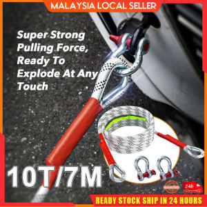 Car Rope Belt Towing Pull Rope Strap Snatch Car Trailer Traction Cable Off-road Strap Hooks Truck Winch