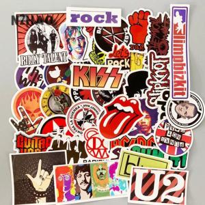 ซื้อ 1 ชิ้นลด 10 บาท 50ชิ้นวงร็อคสติ๊กเกอร์กราฟฟิตีกีตาร์แล็ปท็อปสเก็ตบอร์ดกระเป๋าเดินทาง