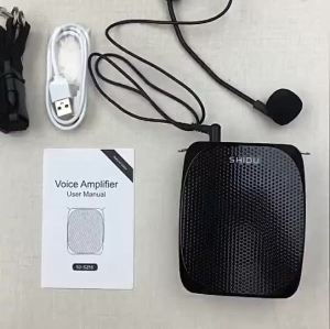 [SG STOCK]S258 Wired Mini Audio Speaker Portable Voice Amplifier Natural Stereo Sound Microphone Loudspeaker for Teachers speaker with microphone