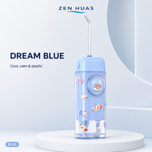 Portable Kids Water Flosser with Gentle and Clean Modes One Button Control and Clear Water Tank for Daily Use