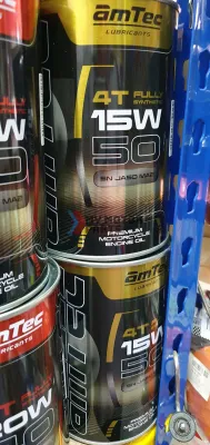 AMTEC 4T 15W50 FULLY SYNTHETIC SN JASO MA2 MOTORCYCLE ENGINE OIL *MY MOTOR PARTS*