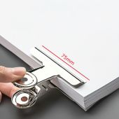 Kẹp giấy tài liệu ngải inox 75 - 100 - 120 - 145mm lò xo siêu bền cao cấp -AENEA