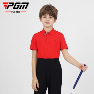 Pgm tay ngắn Trẻ Em Áo phông chơi gôn thể thao thoáng khí Tops Cho Bé Trai Chống-Mồ Hôi nhanh khô Áo Sơ Mi Mùa Hè Thanh Thiếu Niên Thể Thao S-XL