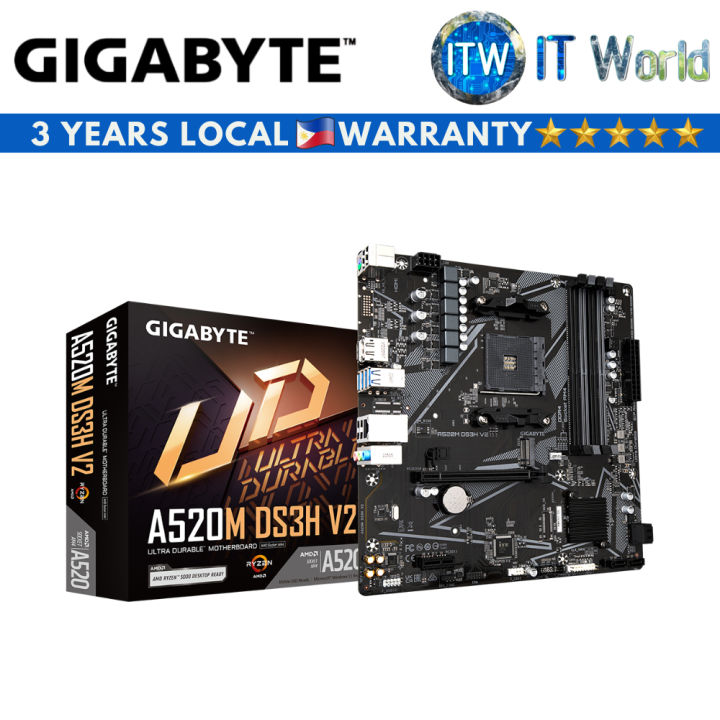 Matx Mini Atx Board Gigabyte A520M DS3H V2 Micro ATX AM4 DDR4