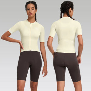 Santic Women Cycling Jersey UV Protection Quick Dry Anti-slip MTB Road Bike Short Sleeved Shirt