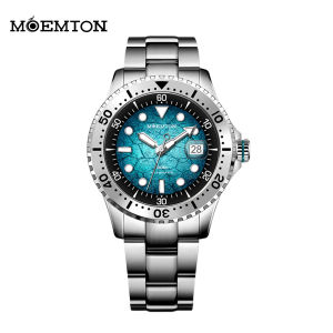 MOEMTON Mens Mechanical Watch Ocean Series Blue 100m waterproof M126.BSSA01