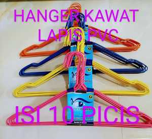 hanger pvc isi 60 pcs termurah bisa cod gratis ongkir keseluruh nusantara