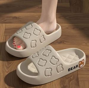 Summer Household Indoor Embossed Baes Slip Rubber Slipper 2406