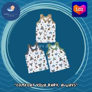 Singlet Kaos Dalam Bayi Katun Doubleknit Earth Tone Series FIYELI isi 3 pcs atau 6 Pcs