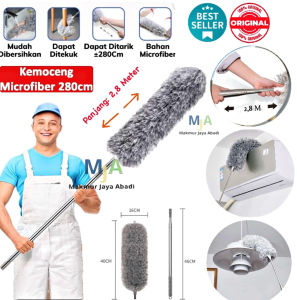 ( BISA COD ) PROMO Kemoceng Microfiber 280cm / Alat Pembersih Rumah yang Bisa Ditekuk dan Fleksibel / Kemoceng Teleskopik Adjustable Microfiber / Alat Pembersih Langit-Langit Rumah Serbaguna