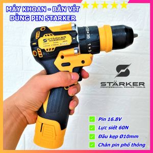Máy bắn vít khoan pin STARKER Đức  chuyên dụng cho thợ  bao khỏe bao bền  bảo hành 6 tháng