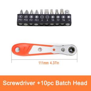 Tua vít Ratchet đa chức năng - Cờ lê từ tính góc phải hai chiều có đầu hình chữ thập - MOGEE