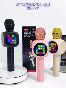 🔥【READY STOCK】ZX-16 Wireless Bluetooth Karaoke Microphone Portable KTV Mic Condenser Microphone Singing Speaker