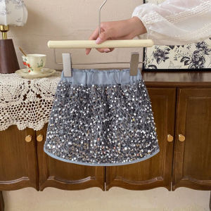 Rok Anak Skirt Blink Silver Korean Style/Rok Anak Gliter Cantik/Rok Pendek Anak Lucu/ROK19 LYME