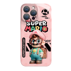 Cho Samsung Galaxy trường hợp A11 A12 A14 a21s A13 4G A13 5g A23 A34 A53 A54 A73 A04 a04e a04s S22 s22plus s22ultra S23 s23plus mới phim hoạt hình Mario cứng chống sốc và thả