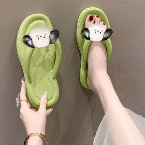 LEAShop ใส่สบายมาก รองเท้าแตะหูหนีบ รองเท้าแตะผู้หญิง รองเท้าแตะแฟชั่น วัสดุยางEVAน้ำหนักเบา เนื้อยางนิ่มเด้งใส่สบายมากใส่เที่ยวเดินทะเลเดินเล่นในส่วนก็ชิว แถมรุ่นนี้มีน้องหมาสุดน่ารักติดมาให้เพิ่มความคิ้วท์