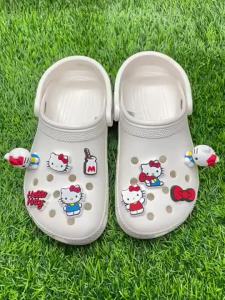 JJBXC CHARM hello Shoe Buckle Shoe Accessories 3D Three-dimensional Cute KT Cat Card DIY Fashion Shoes Accessories