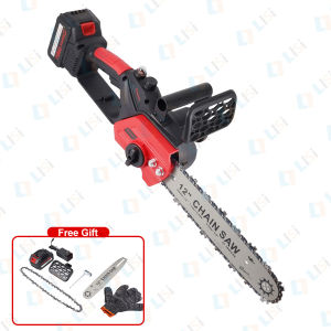 12 Inch 998VF Brushless Cordless Chainsaw - 20000mAh Lithium Battery Alloy Quenched Chain for Sharp Cutting Lightweight & Portable Electric Chainsaw for Tree Pruning Branch Cutting DIY Woodwork