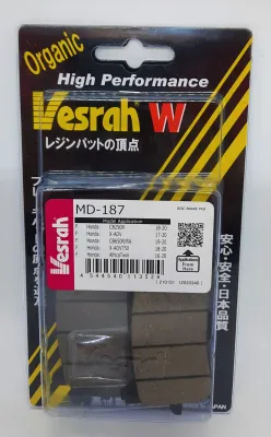 Vesrah Brake Pad MD-187 For Honda CRF250N / CBR650RA / X ADV750 /CRF1000L (Front)