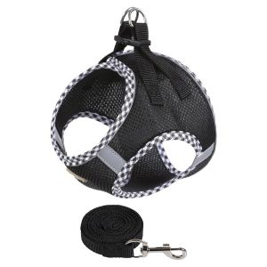 CUTE ELVES Breathable Dog Harness Leash Adjustable Reflective Pet Harness Dog Walking Supplies No Pull Dog Vest for Small Medium Dogs