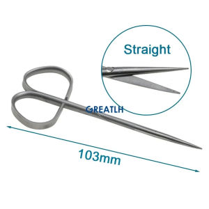 MEDGREAT Kéo tách mắt có tay cầm xoay hai lựa chọn kiểu dáng dụng cụ nhãn khoa thép không gỉ