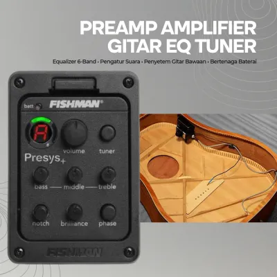 Promo COD FISHMAN Preamp Amplifier Gitar EQ Tuner - EQ-201